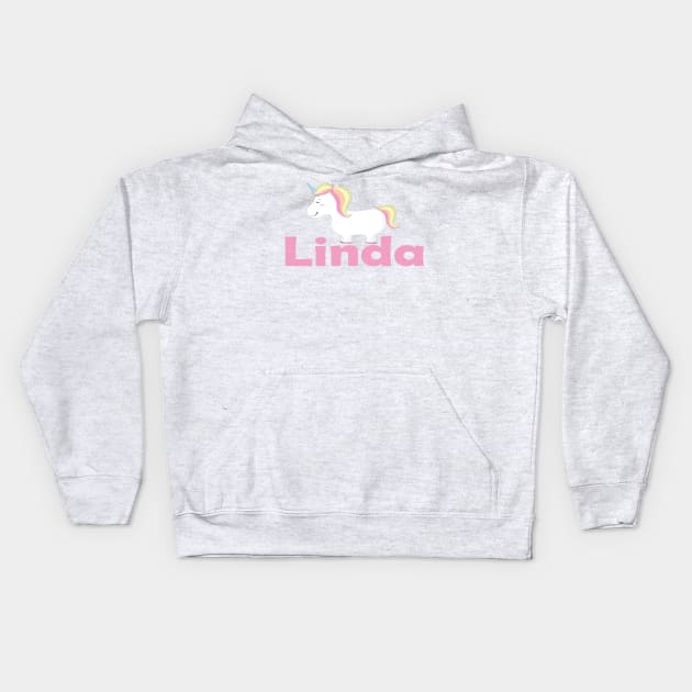 Linda Unicorn Kids Hoodie by ProjectX23Red